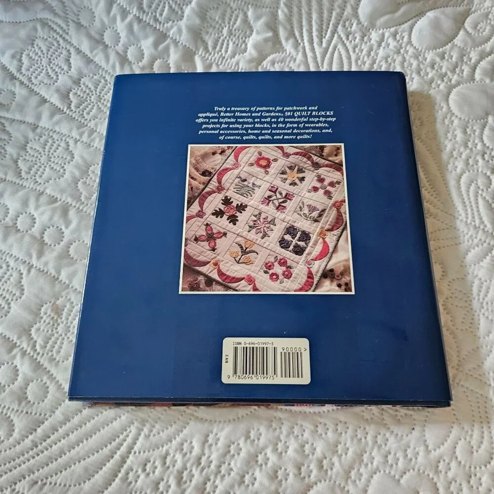 Better Homes & Gardens 501 Quilt Blocks Hardcover Book 1994 Edition